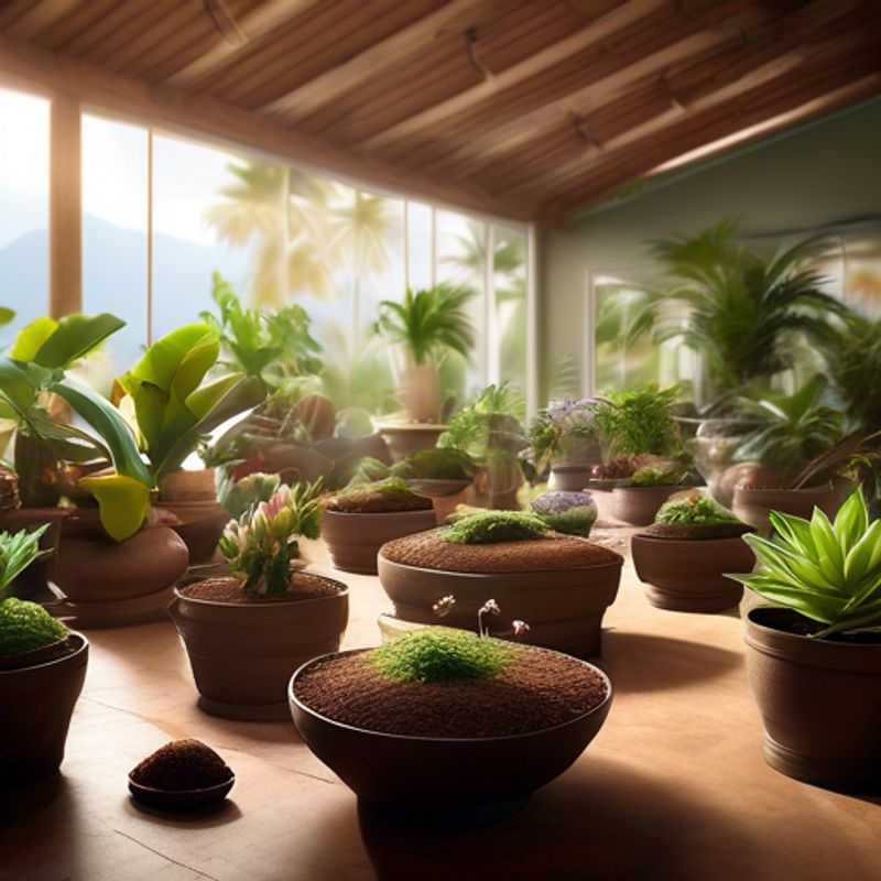 A imagem mostra o melhor tipo de terra para vasos para plantas de interior.