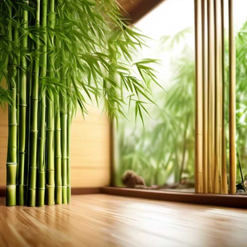 A lush, green bamboo plant thrives indoors, showcasing its vibrant stalks and foliage.