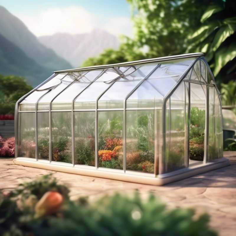 A compact, portable greenhouse ideal for growing herbs, vegetables, or flowers.