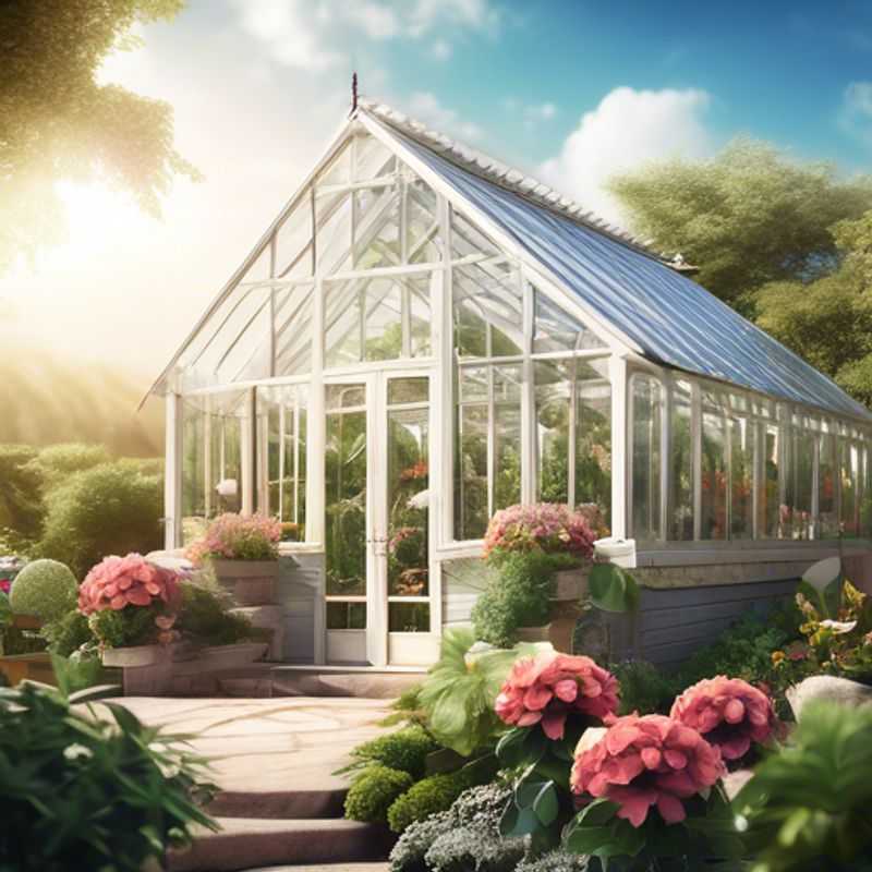 A Little Cottage Company Greenhouse, showcasing its charming design and potential for cultivating plants.