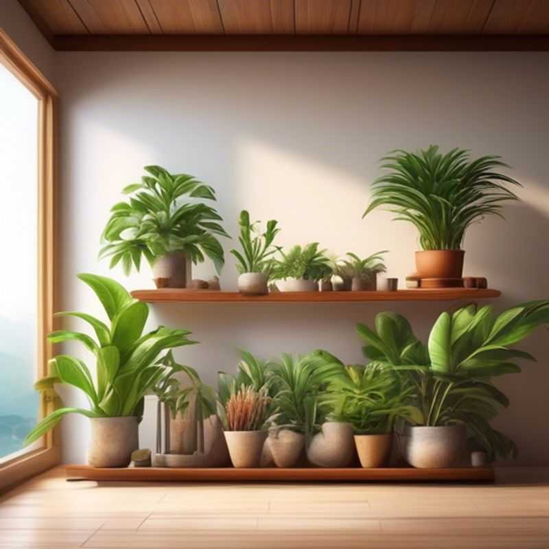 A stylish indoor plant shelf, showcasing its multiple tiers and open design for displaying a variety of plants.