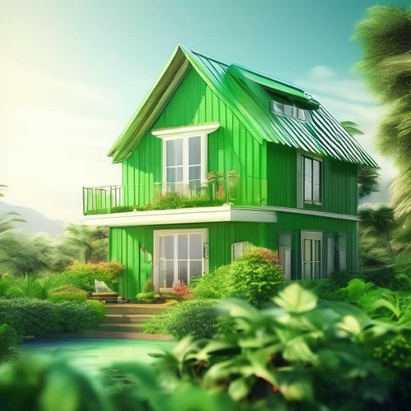 A charming small green house, perfect for those considering downsizing or starting a new chapter in a cozy space.