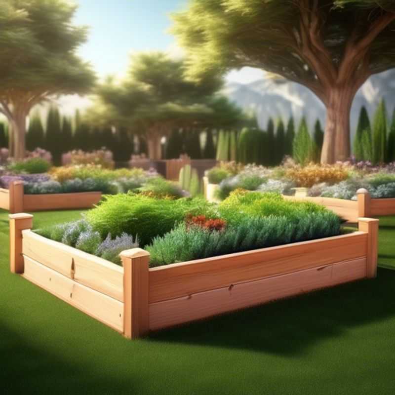 Canteiro de Jardim Elevado de Cedro para sua Horta