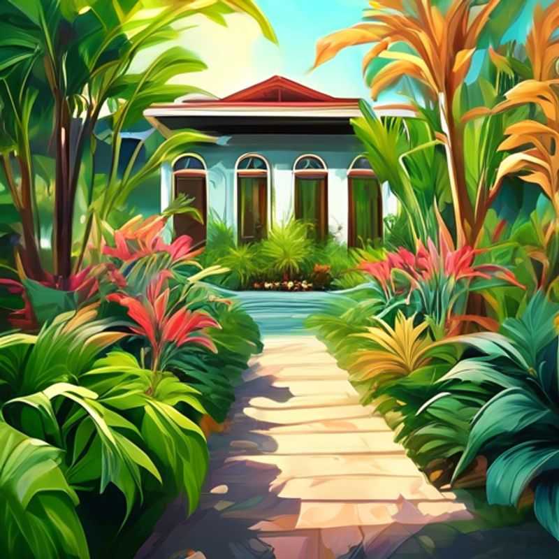 A variety of lush, vibrant plants thriving in a home garden.