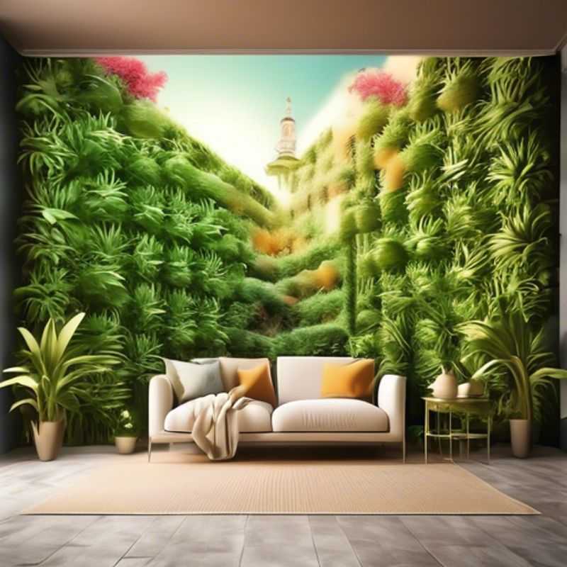 Parede verde decorativa - Decoração de parede com plantas
