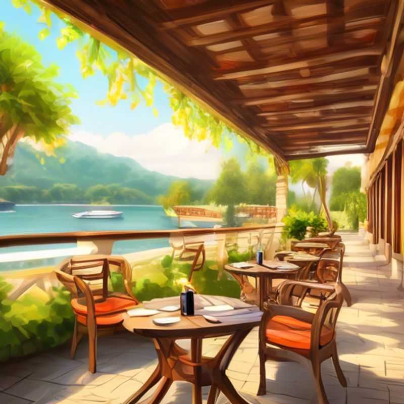 A cozy outdoor covered seating area, perfect for enjoying the fresh air and sunshine.