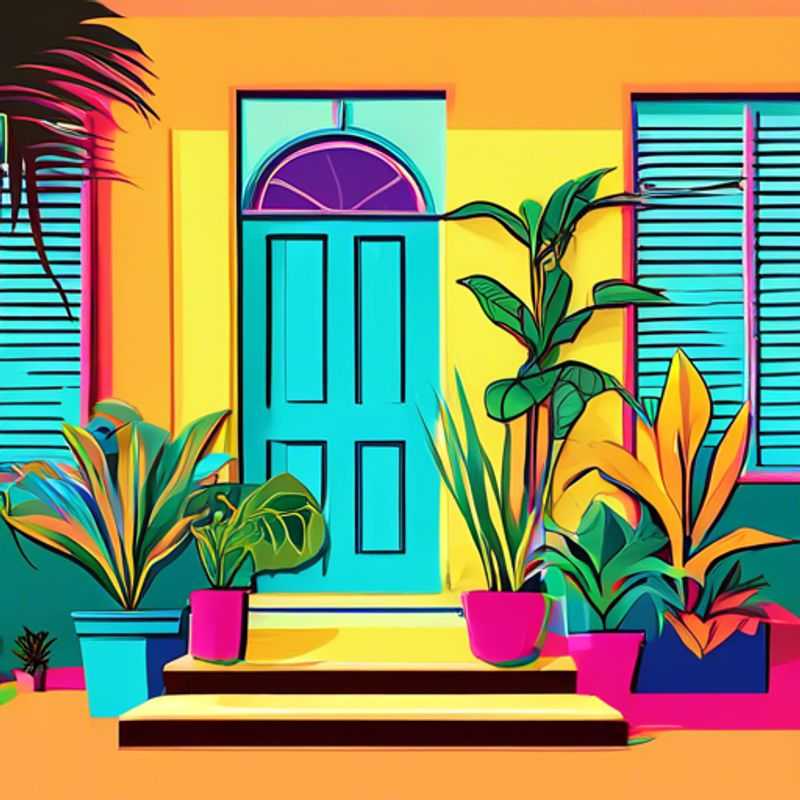 A vibrant collection of colorful houseplants, showcasing the diverse hues and textures available for home décor.