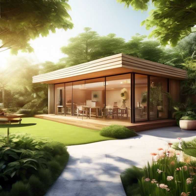 A modern garden office, perfect for work or relaxation.