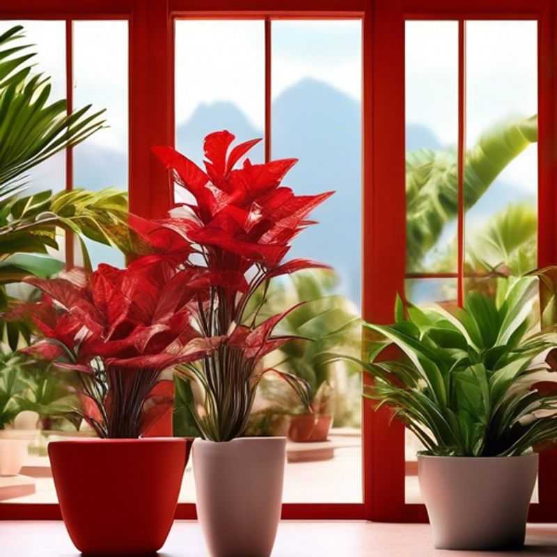 Regar Plantas de Interior Vermelhas&#58; Quando a Camada Superior do Solo Estiver Seca