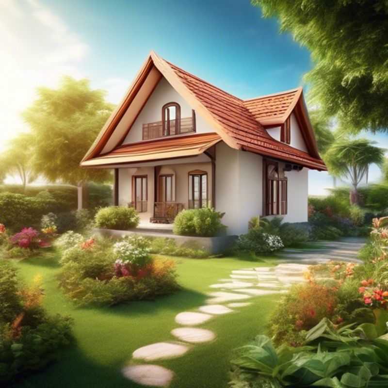 Uma bela casa pequena com jardim, perfeita para quem busca um lar aconchegante e com espaço para relaxar ao ar livre.