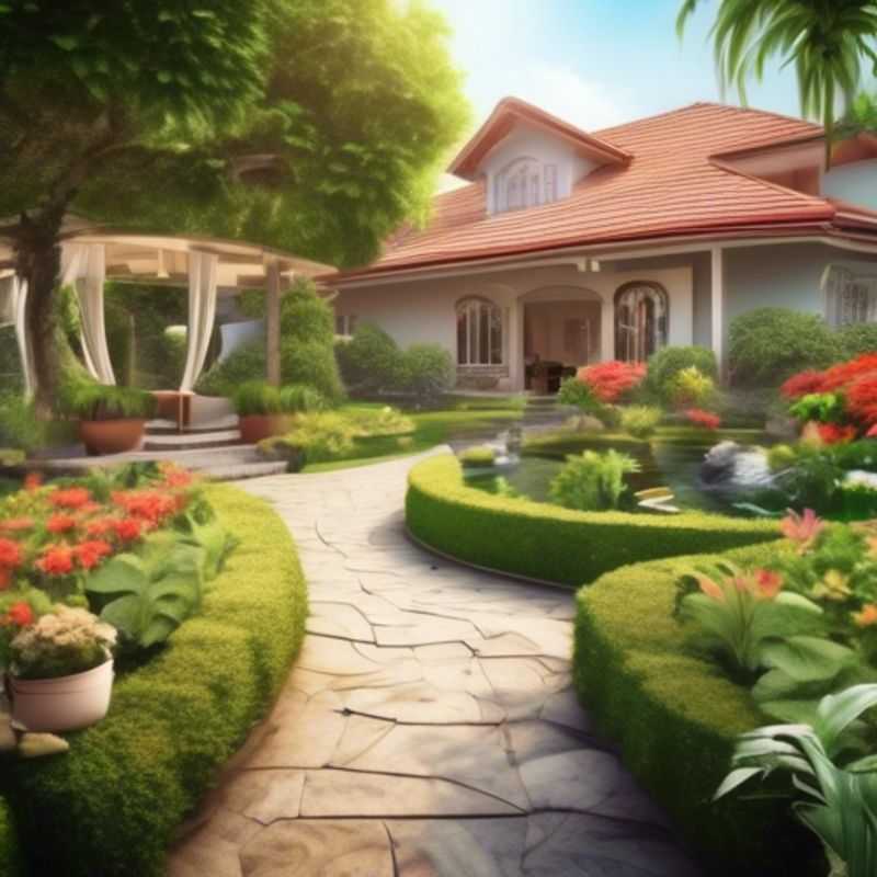 Planifica el diseño y la disposición de tu jardín para crear un look visualmente atractivo