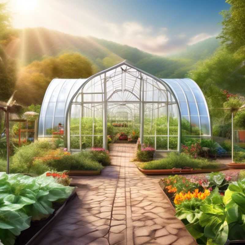 Een hoopkas serre, ideaal voor het kweken van planten en groenten.