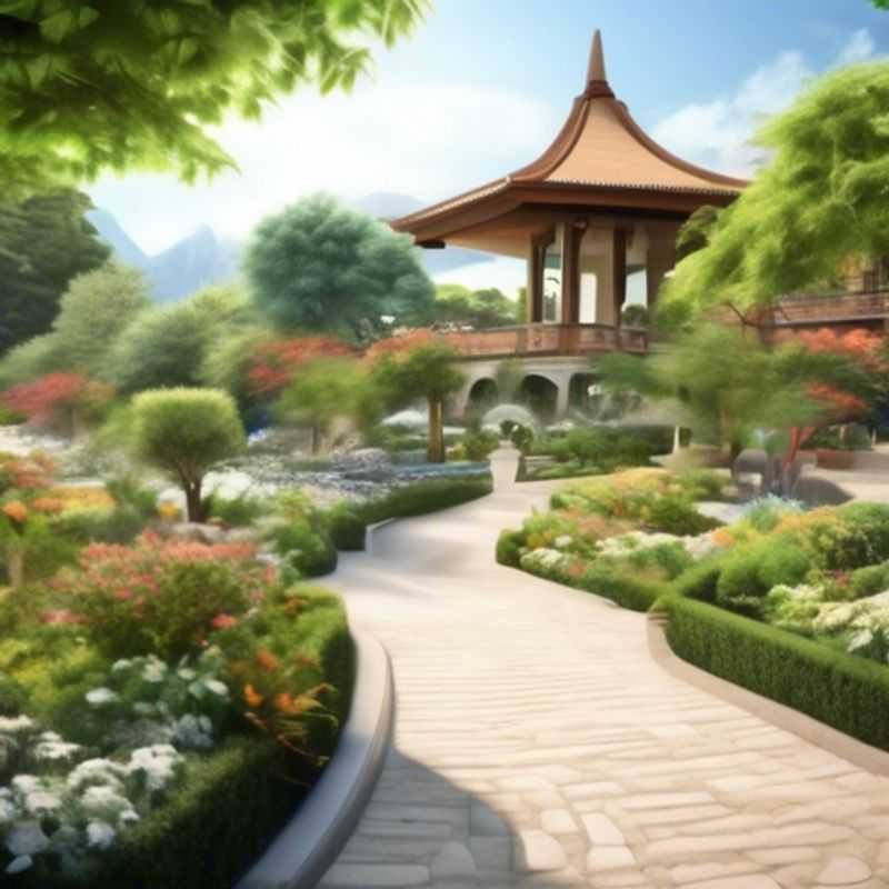 A colorful and vibrant display of art pieces nestled within a lush garden setting, showcasing the Art in the Garden 2022 event.
