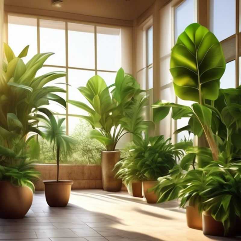 Large houseplants adding a touch of green to a home interior.
