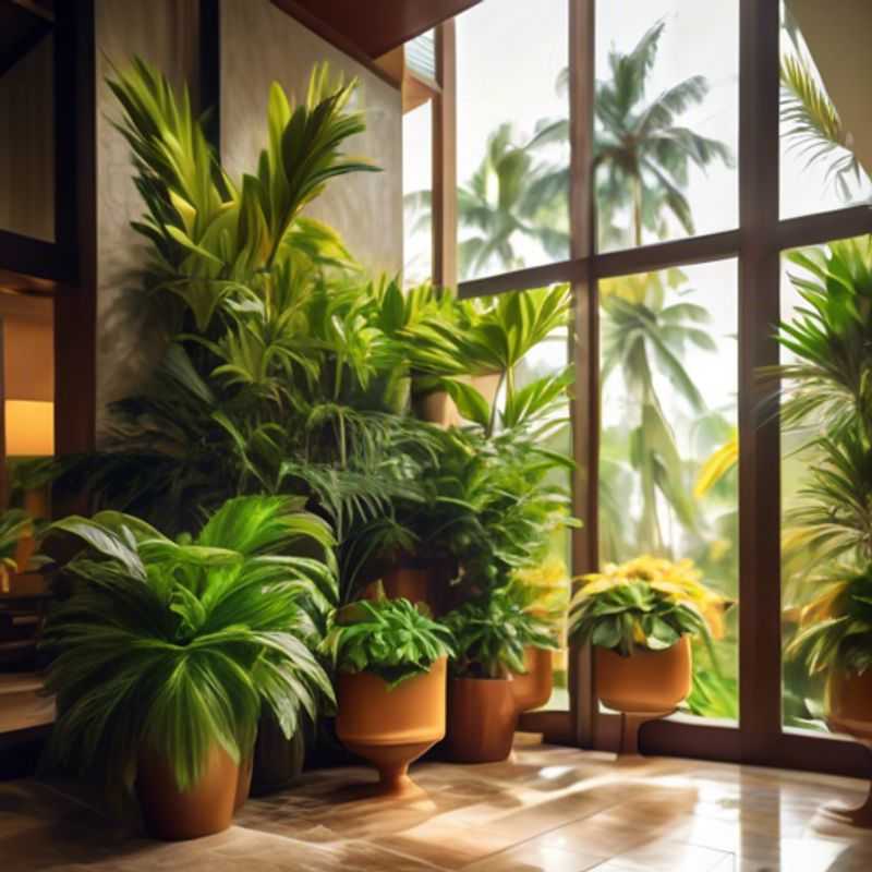 A vibrant display of flowering indoor plants, showcasing a variety of colors and textures.