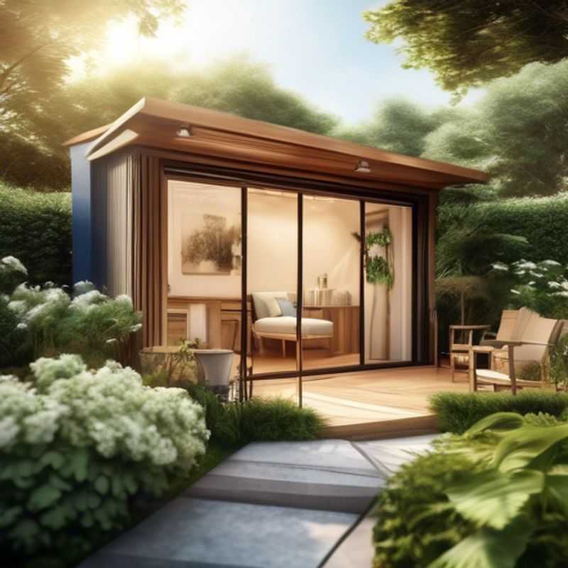 Mide cuidadosamente el espacio disponible en tu jardín para asegurarte de que la oficina quepa