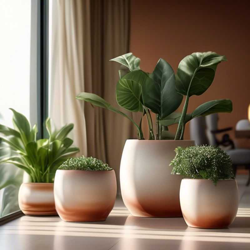 Vaso de cerâmica para plantas de interior -