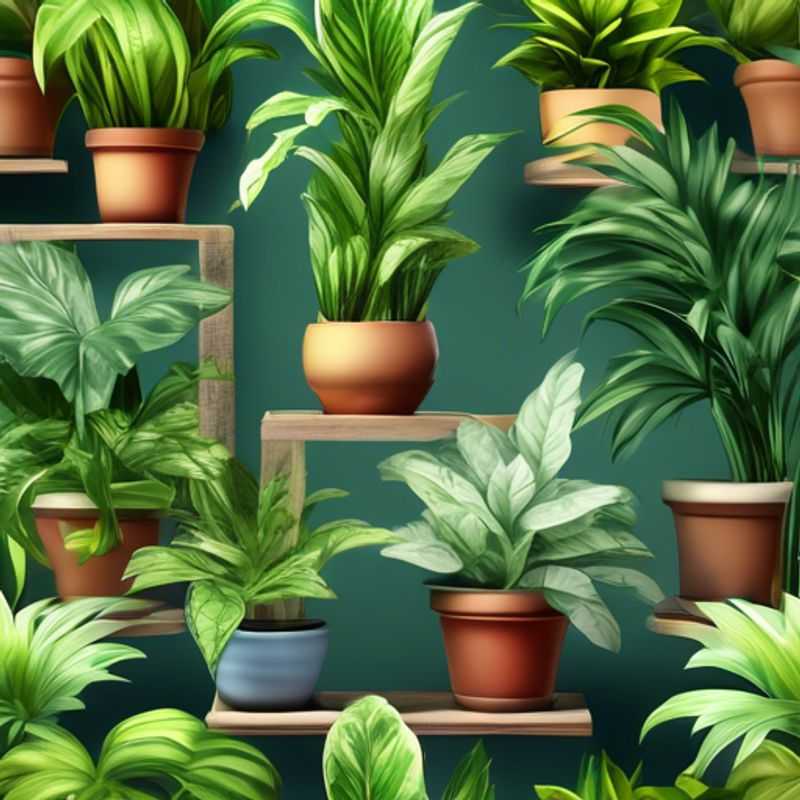 A lush collection of fast-growing houseplants.