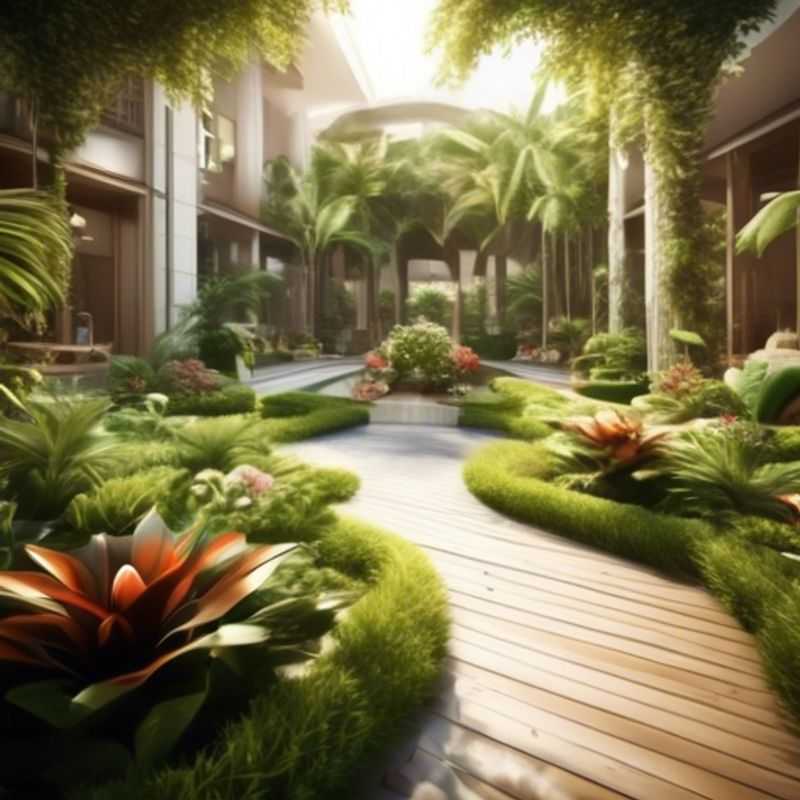 A lush indoor garden filled with vibrant plants.