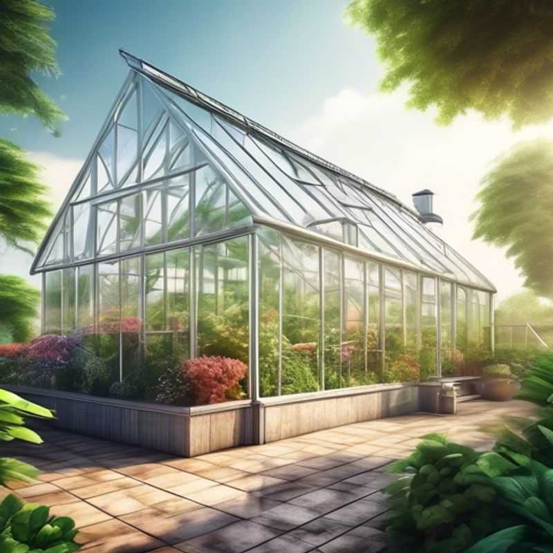 Een kas die aan een huis is bevestigd