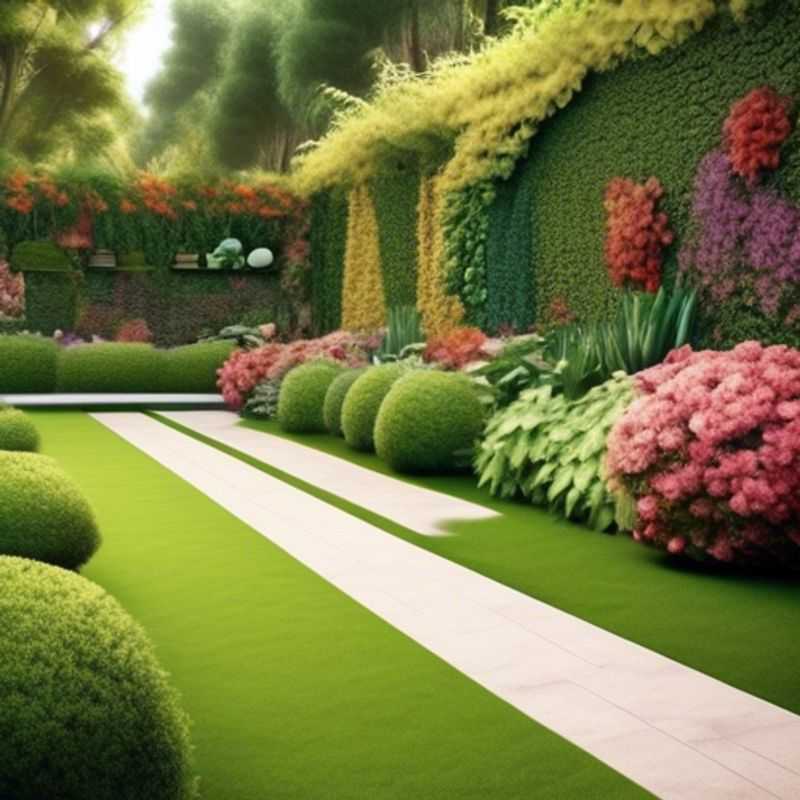 A variety of garden wall designs showcasing different materials, styles, and sizes.
