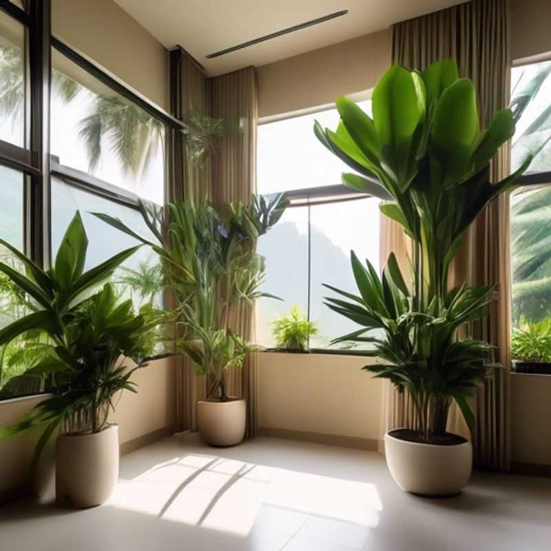 A selection of tall indoor plants, perfect for adding a touch of greenery to your home.