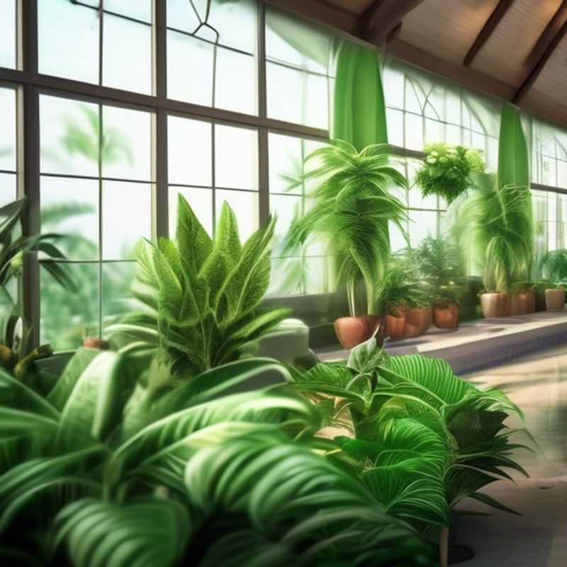 A lush collection of green houseplants, showcasing various textures and shapes.