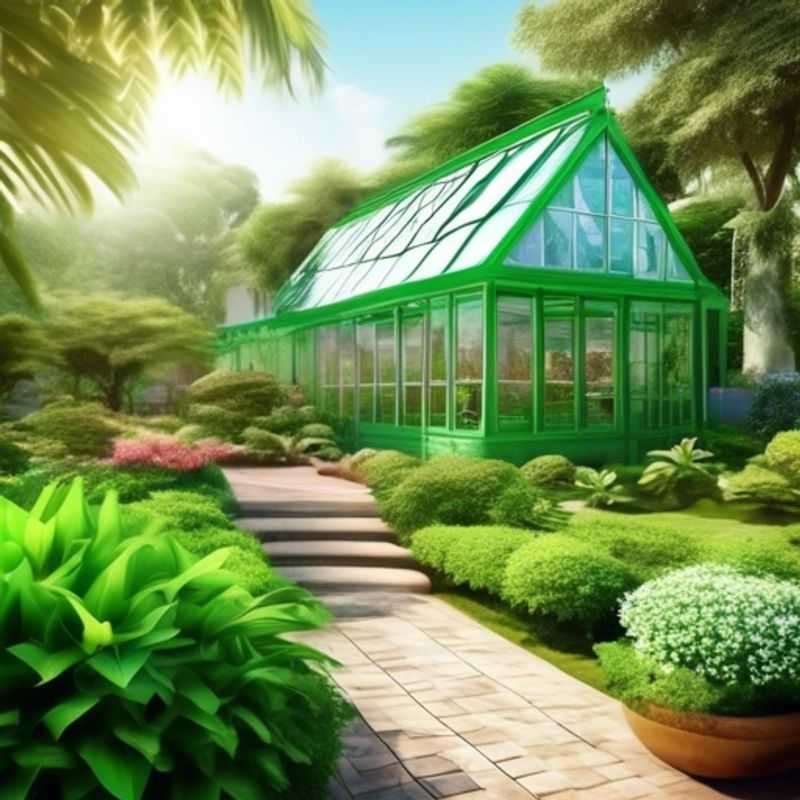 Uma estufa verdejante e convidativa, perfeita para quem busca informações sobre os melhores cuidados para um jardim em estufa.