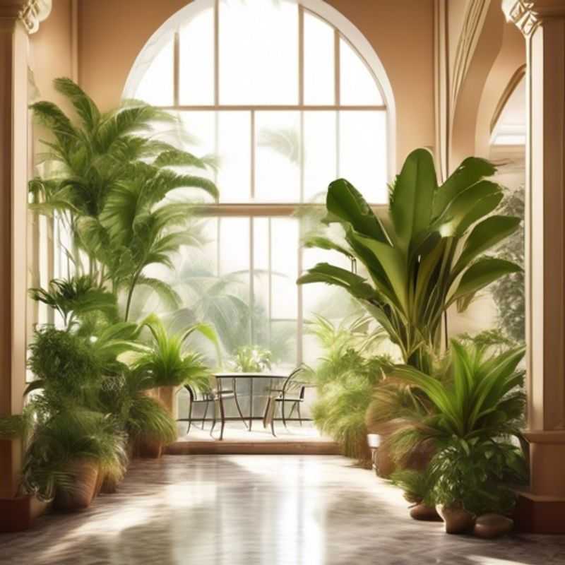 Decoración de plantas de interior para el hogar.
