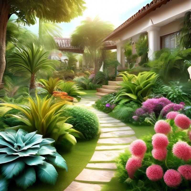A variety of lush, vibrant plants thriving in a home garden.