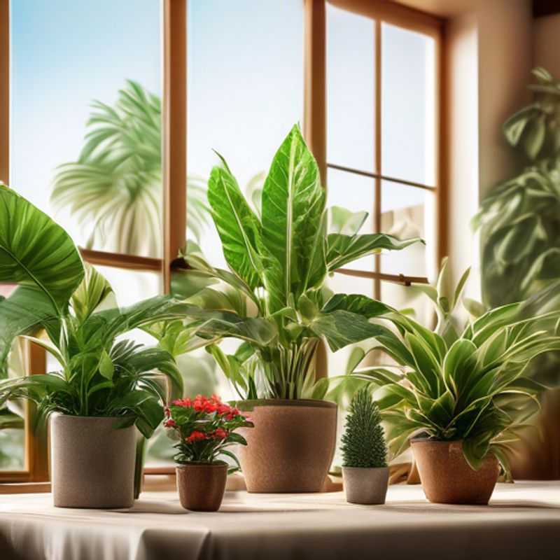 A variety of affordable houseplants, offering a range of colors and textures.