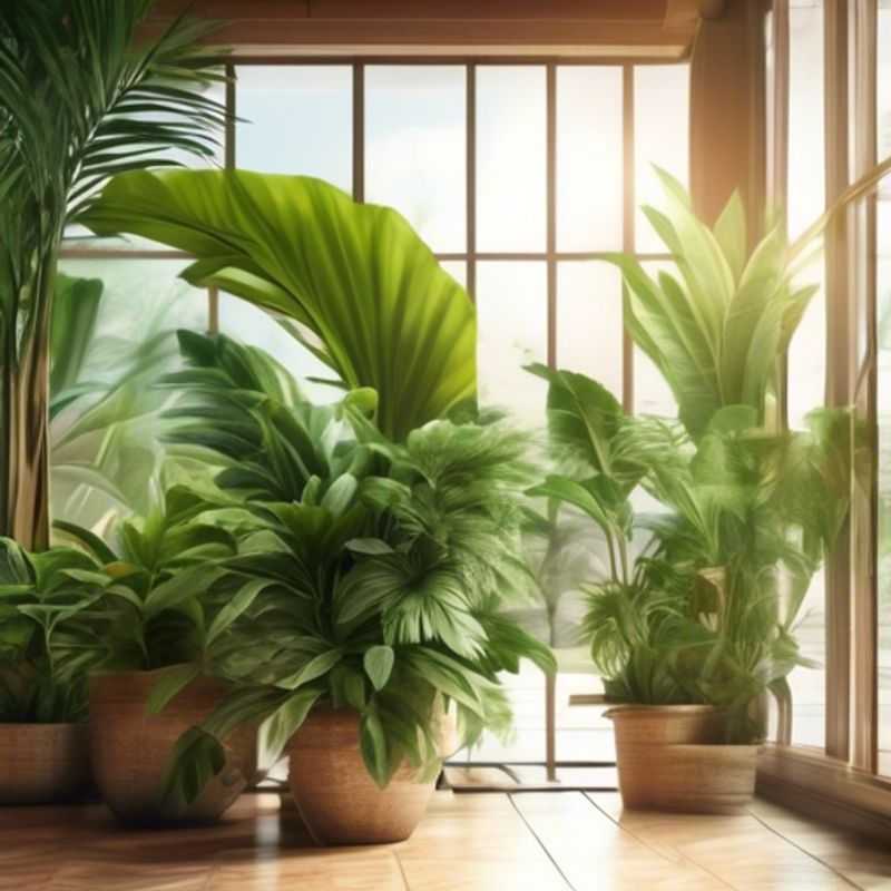 Large-leaved indoor plants, a perfect addition to any home.
