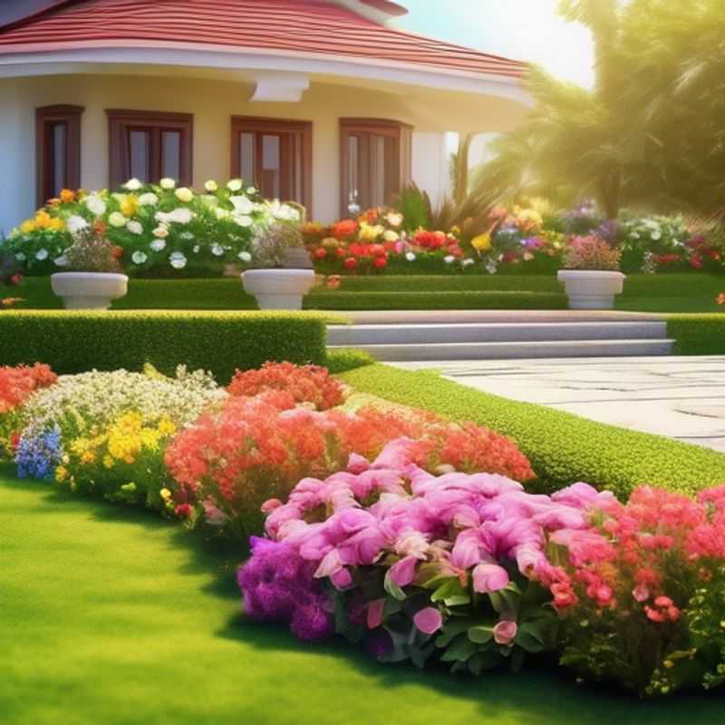 Crie um canteiro de flores que complemente o visual da sua casa