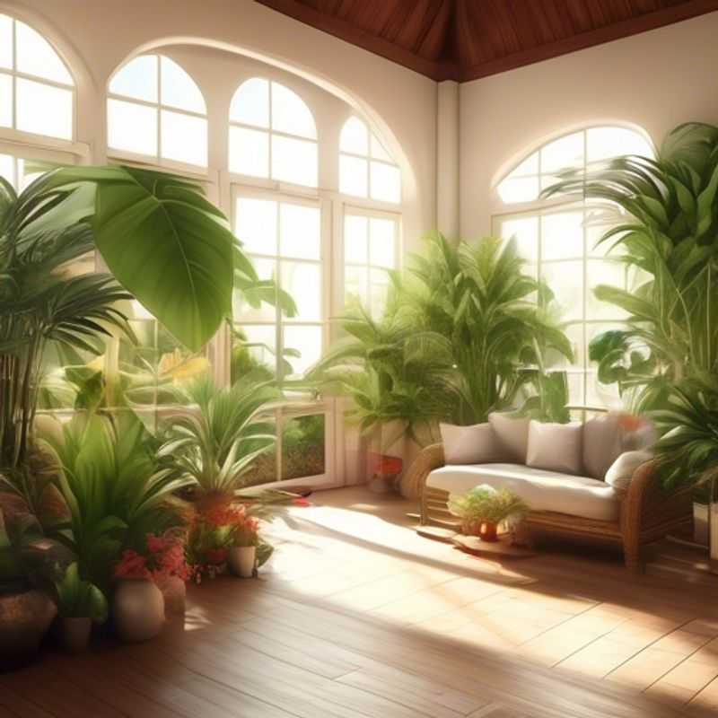 Plantas de interior em um ambiente doméstico aconchegante.