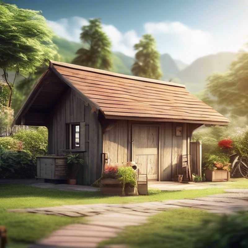 Casa de madeira pequena e aconchegante, perfeita para quem busca um espaço extra.