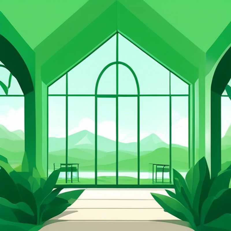A spacious, green greenhouse, ready for your gardening dreams.